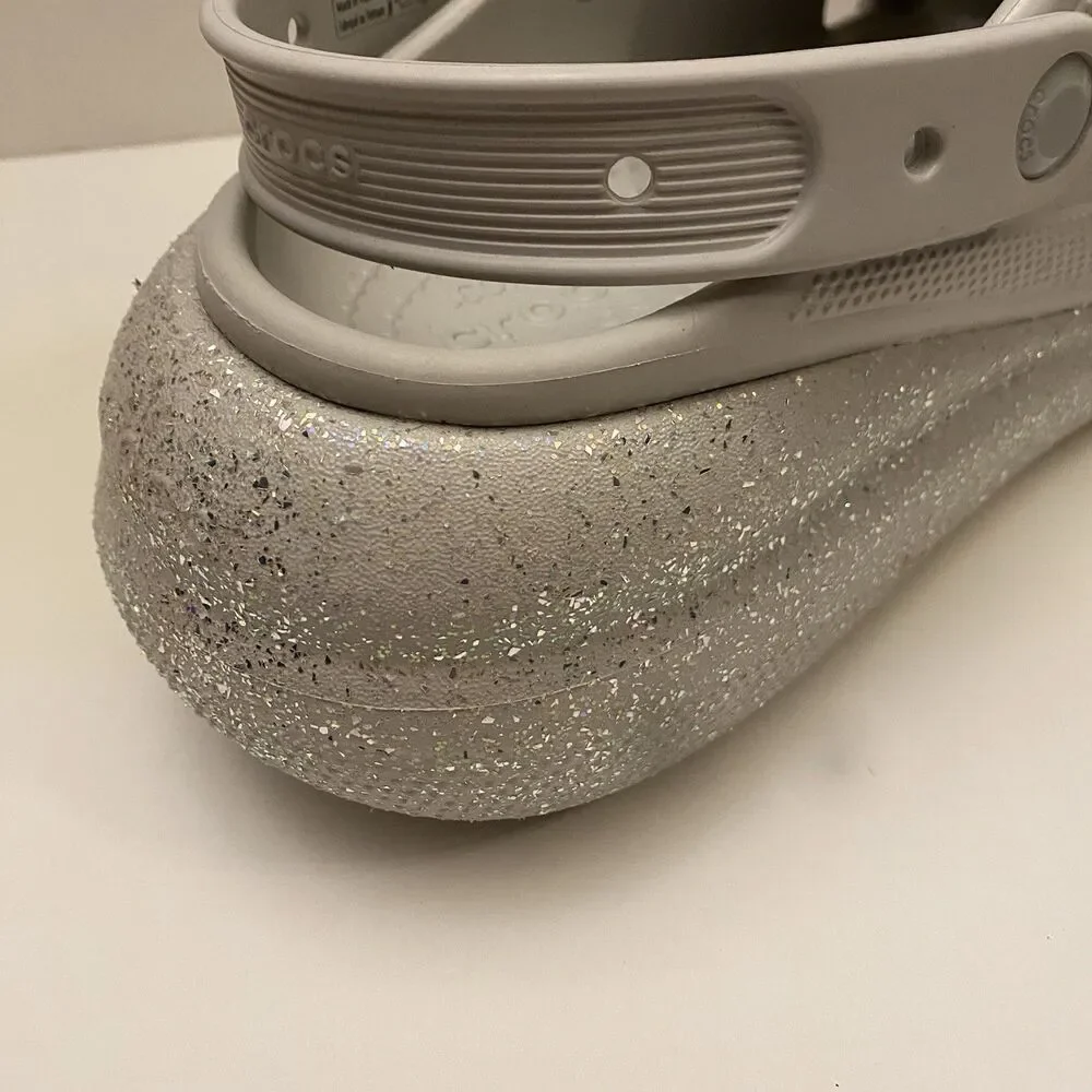 Crocs Classic Crush Glitter Clog Men Size 11 Atmosphere NEW